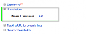 Adwords IP cím kizárása