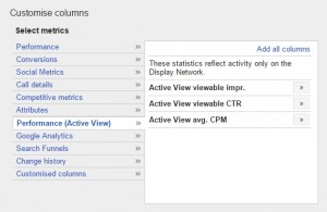 Google Display Network - Aktív megtekintés CPM