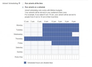 Facebook - Hirdetésütemezés beállítása