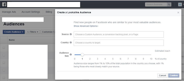 Facebook hirdetések - Lookalike Audiences