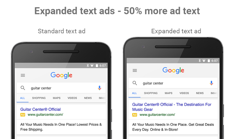 AdWords - Kibővített szöveges hirdetések (Expanded text ads)