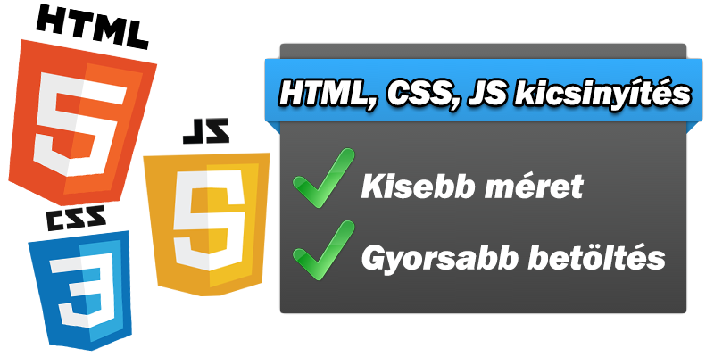 HTML, CSS és JavaScript tömörítése