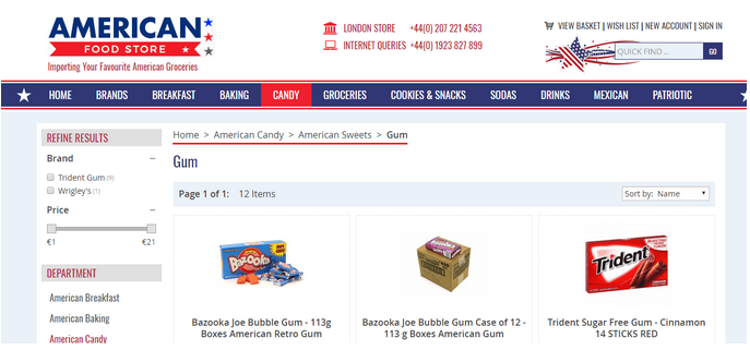 American-foodstore-weboldal